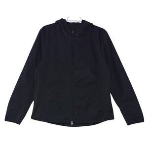 Champions unisex Softshell Hooded Jacket Black Size L, Used.